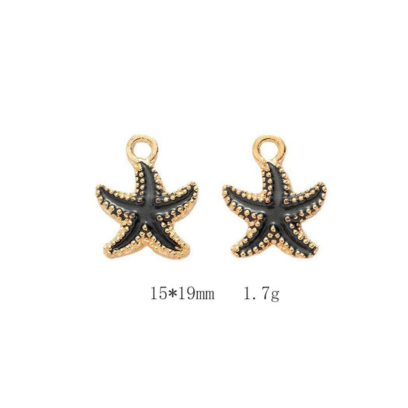 Alloy Jewelry Accessories Minimalist Small Flower Dripping Oil Earrings Bracelet Pendant