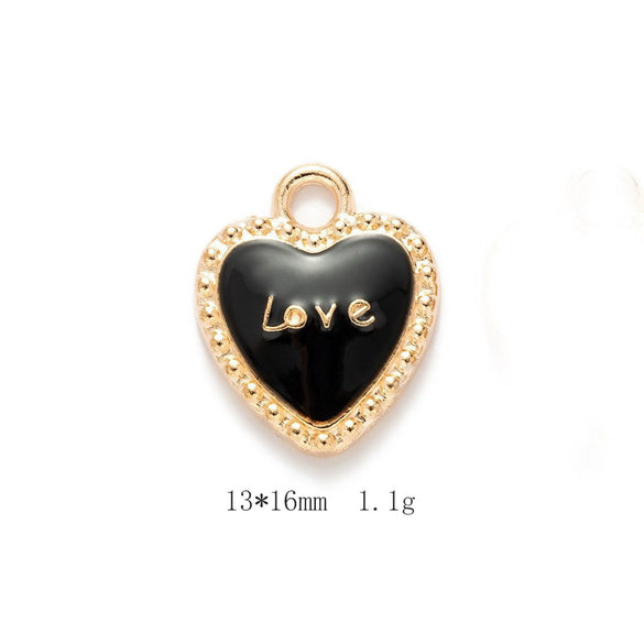 Alloy Jewelry Accessories Minimalist Small Flower Dripping Oil Earrings Bracelet Pendant