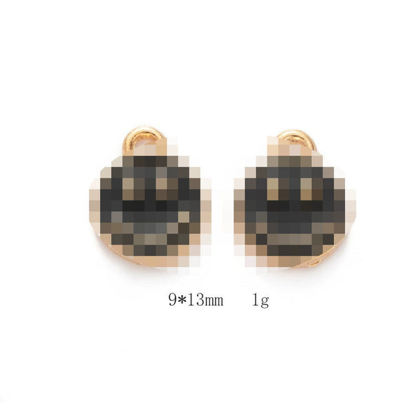 Alloy Jewelry Accessories Minimalist Small Flower Dripping Oil Earrings Bracelet Pendant