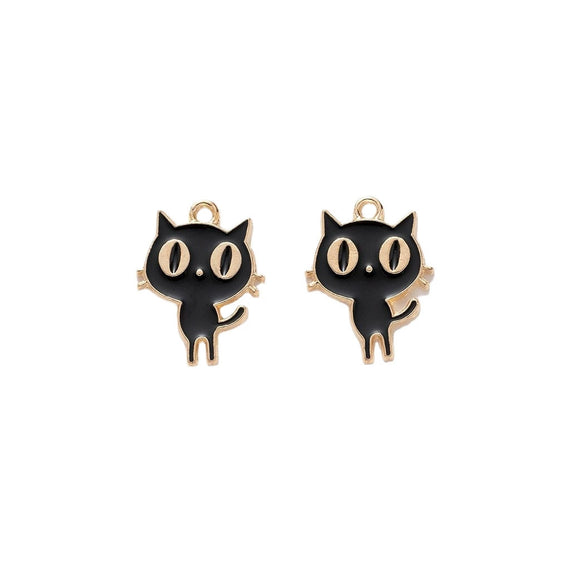 Alloy Jewelry Accessories Minimalist Small Flower Dripping Oil Earrings Bracelet Pendant