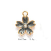 Alloy Jewelry Accessories Minimalist Small Flower Dripping Oil Earrings Bracelet Pendant