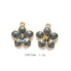 Alloy Jewelry Accessories Minimalist Small Flower Dripping Oil Earrings Bracelet Pendant
