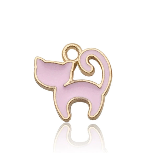 Alloy Jewelry Accessories Moon Leaf Pendant With Dripping Oil Design And Return Pattern Fruit Food Style