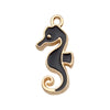Alloy Jewelry Accessories Moon Leaf Pendant With Dripping Oil Technique And Return Pattern Fruit Food Style