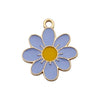 Alloy Jewelry Accessories Oildrip Purple Flower Totem Pendant