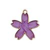 Alloy Jewelry Accessories Oildrip Purple Flower Totem Pendant