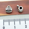 Alloy Jewelry Accessories Pendant Straight Tube Electroplated Handmade Material For Diy Bracelet