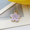 Alloy Jewelry Accessories Pendant With Dripping Oil Design And Pearl Flower For Diy