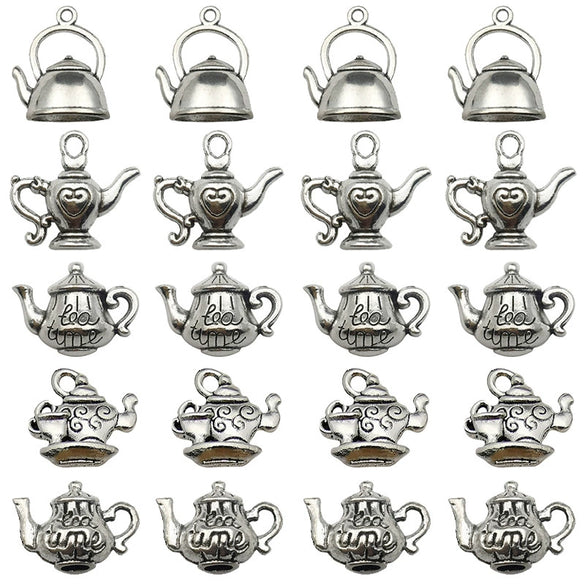 Alloy Jewelry Accessories Retro Stereo Teapot Electroplating For Diy