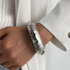 Alloy Jewelry Fashion Irregular Bracelet Geometric Style With Letters Numbers Text Electroplated
