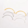Alloy Jewelry Handmade Electroplating Versatile Geometric Twist Half Glow Bracelet