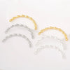 Alloy Jewelry Handmade Electroplating Versatile Geometric Twist Half Glow Bracelet