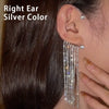 Alloy Jewelry Microinlay Butterfly Women's Ear Clip And Ear Hanging Earrings Without Ear Holes