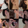 Alloy Jewelry Microinlay Butterfly Women's Ear Clip And Ear Hanging Earrings Without Ear Holes