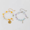 Alloy Jewelry Personality Retro Small Elephant Cow Head Ot Buckle Chain Bracelet With Crown Heart Shape Flower Bow Tie Star Shape Electroplated For Women