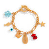 Alloy Jewelry Personality Retro Small Elephant Cow Head Ot Buckle Chain Bracelet With Crown Heart Shape Flower Bow Tie Star Shape Electroplated For Women