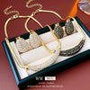 Alloy Jewelry Set For Women With Diamond Love Water Drops And Bells Pattern Medieval Vintage Style