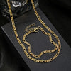 Alloy Jewelry Set Necklace Bracelet With Rhinestone Pendant Love Heart Water Drop Bell Side Chain Electroplating For Ladies
