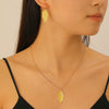 Alloy Jewelry Set With Flower Pattern For Women Electroplated Leaf Earrings Necklace And Bracelet Ring