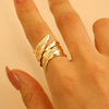 Alloy Jewelry Set With Flower Pattern For Women Electroplated Leaf Earrings Necklace And Bracelet Ring