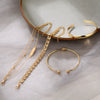 Alloy Jewelry Set With Geometric Pattern And Electroplating Treatment For Women