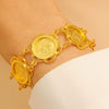 Alloy Jewelry Set With Geometric Style Electroplated Stars Sun Moon Clouds Universe Pattern For Women