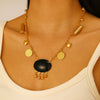Alloy Jewelry Set With Geometric Style Electroplated Stars Sun Moon Clouds Universe Pattern For Women