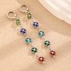 Alloy Jewelry Set With Heart Water Drop Bell Pattern Electroplated For Women Including Necklace Bracelet Earrings