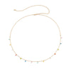 Alloy Jewelry Stars Rhinestone Tassel Waist Chain Body Chain For Female Simple Style