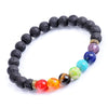 Alloy Jewelry Volcanic Stone Beaded Handmade Geometric Bracelet For Men And Women
