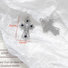 Alloy Jewelry With Cross And Butterfly Pattern Electroplated Diy Handmade Pendant Bracelet Necklace