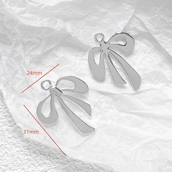 Alloy Jewelry With Cross And Butterfly Pattern Electroplated Diy Handmade Pendant Bracelet Necklace