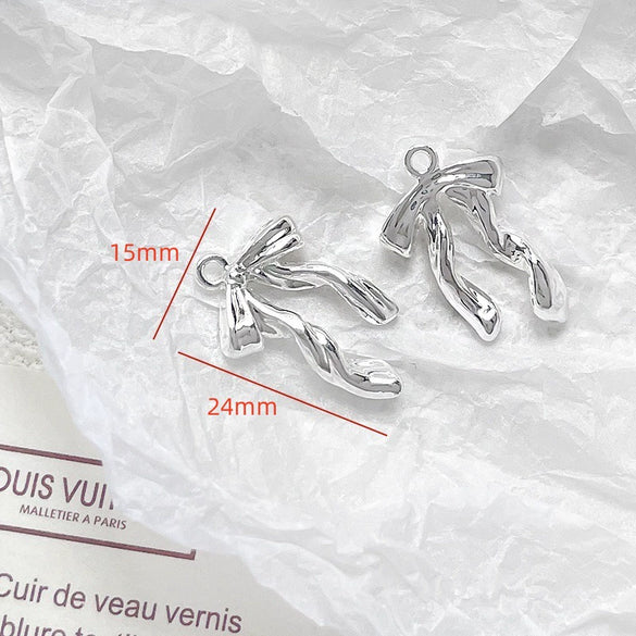Alloy Jewelry With Cross And Butterfly Pattern Electroplated Diy Handmade Pendant Bracelet Necklace