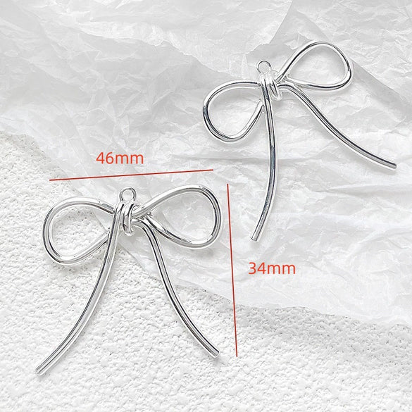 Alloy Jewelry With Cross And Butterfly Pattern Electroplated Diy Handmade Pendant Bracelet Necklace