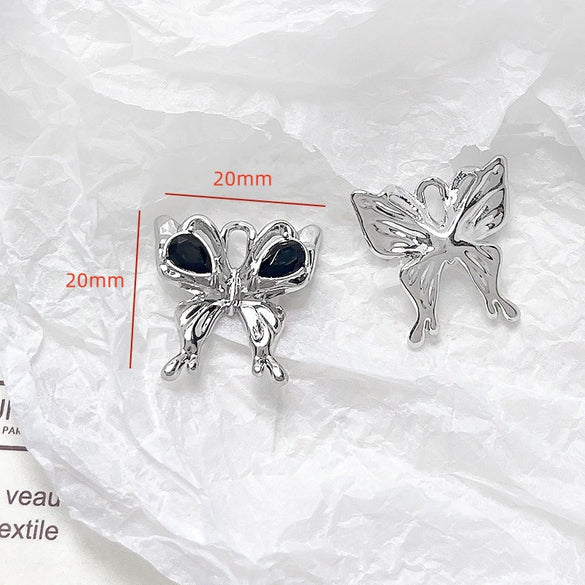 Alloy Jewelry With Cross And Butterfly Pattern Electroplated Diy Handmade Pendant Bracelet Necklace