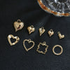 Alloy Jewelry With Heart Shape And K Gold Style Silver Plated And Gold Plated For Pendant Necklace Bracelet And Earring