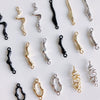 Alloy Joker Irregular Line Double Hole Pendant For Diy Handmade Jewelry Accessories With Electroplating