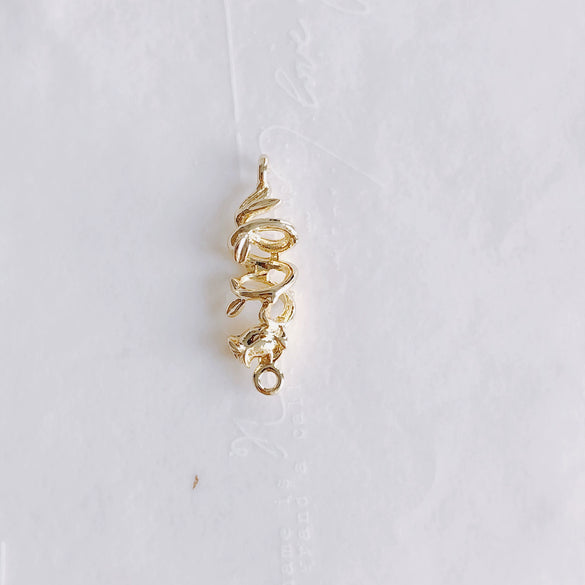 Alloy Joker Irregular Line Double Hole Pendant For Diy Handmade Jewelry Accessories With Electroplating
