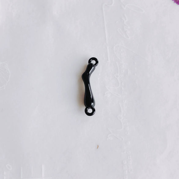 Alloy Joker Irregular Line Double Hole Pendant For Diy Handmade Jewelry Accessories With Electroplating