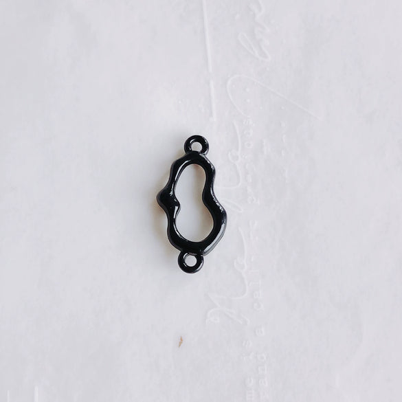Alloy Joker Irregular Line Double Hole Pendant For Diy Handmade Jewelry Accessories With Electroplating