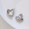 Alloy Joker Pearl Love Shell Pendant Diy Handmade Earrings Necklace Accessories With Electroplating And Animal Style
