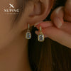 Alloy 14K Gold Plated Inlaid Zircon Geometric Sweet Design Women's Earrings