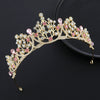 Alloy Kc Gold Electroplated Crystal Women's Crown Hair Accessories For Party