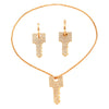 Alloy Key Design Electroplating Women's Necklace Earrings Set