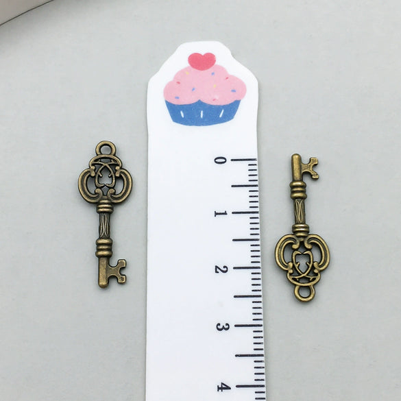 Alloy Key Jewelry Accessories Pendant For Diy Bracelet Necklace Keychain Earrings Electroplated