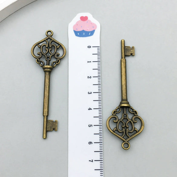 Alloy Key Jewelry Accessories Pendant For Diy Bracelet Necklace Keychain Earrings Electroplated