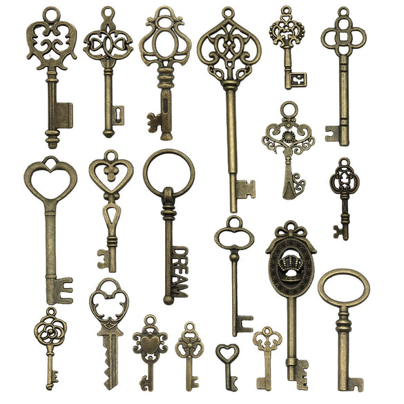 Alloy Key Jewelry Accessories Pendant For Diy Bracelet Necklace Keychain Earrings Electroplated