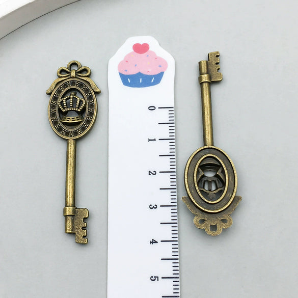 Alloy Key Jewelry Accessories Pendant For Diy Bracelet Necklace Keychain Earrings Electroplated