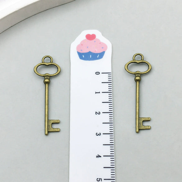 Alloy Key Jewelry Accessories Pendant For Diy Bracelet Necklace Keychain Earrings Electroplated