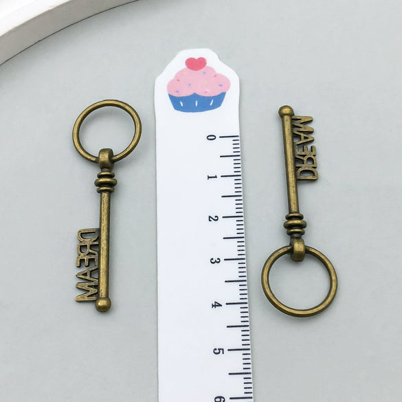 Alloy Key Jewelry Accessories Pendant For Diy Bracelet Necklace Keychain Earrings Electroplated